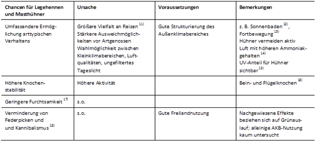 tabelle 5 . 6 . 1 potenzielle chancen und risiken